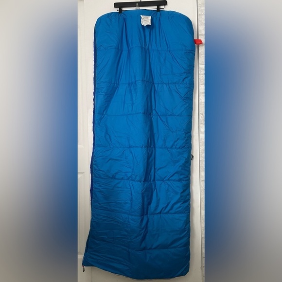 NEW The North Face Youth Dolomite 20F/-7C Sleeping Bag Light/Dark Blue Zip W/Bag - Picture 6 of 12